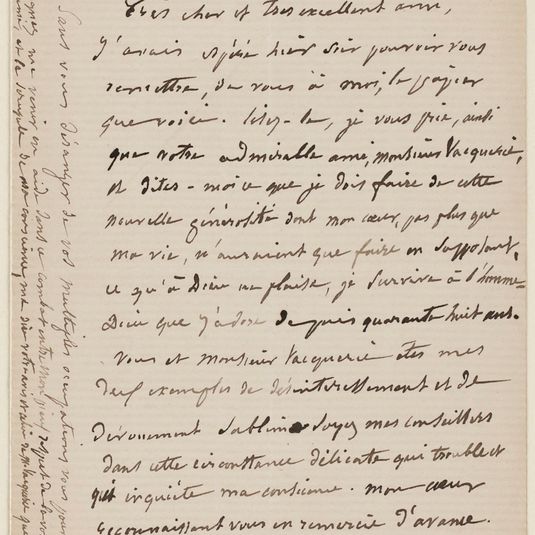 Juliette Drouet à Paul Meurice, 28 janvier 1881