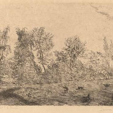A Gust of Wind at the Edge of the Forest (Coup de vent a la lisiere)