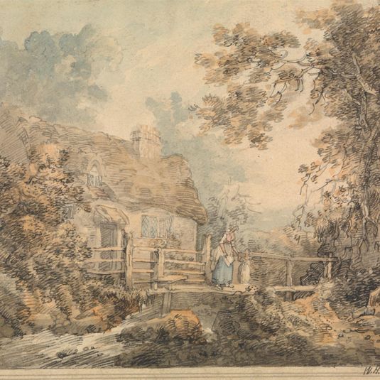 Cottage and Foot Bridge