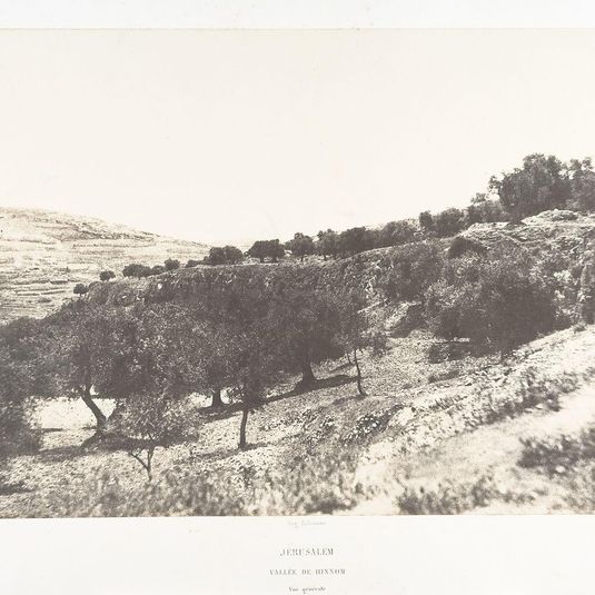Jérusalem, Vue générale de la Vallée de Hinnom