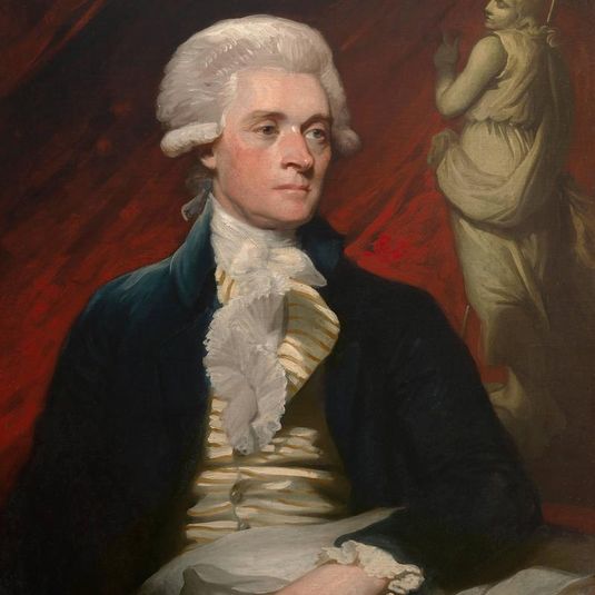 Visual Description of Thomas Jefferson by Mather Borwn