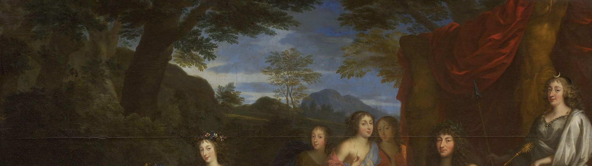 Mythological portrait of Louis XIV and the royal family