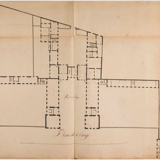 Hospice des orphelins : plan du premier étage (ancien plan)