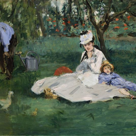 Edouard Manet - The Monet Family in Their Garden at Argenteuil Smartify Editions