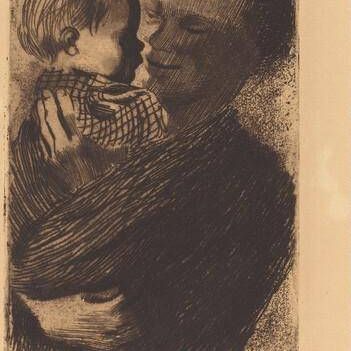 Mutter mit Kindauf auf dem Arm (Mother with Child on Her Arm)