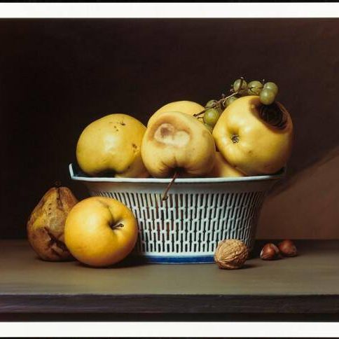 Apples in a Porcelain Basket