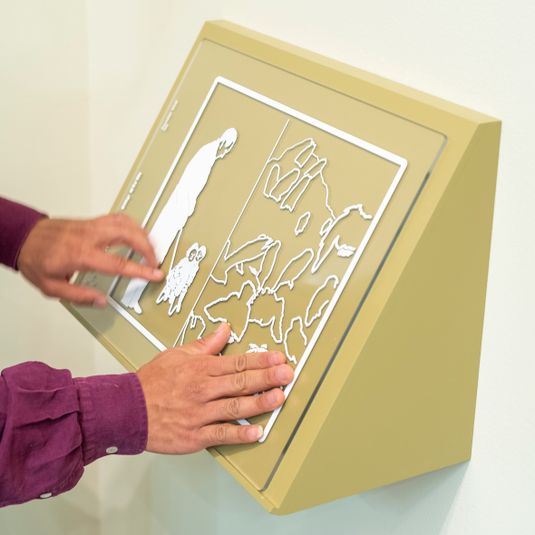 Tactile drawing | Text Description, Elly Strik - Untitled