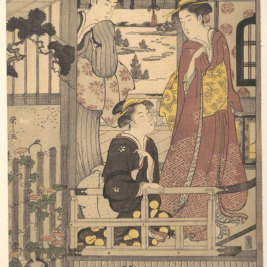Three Women on a Veranda