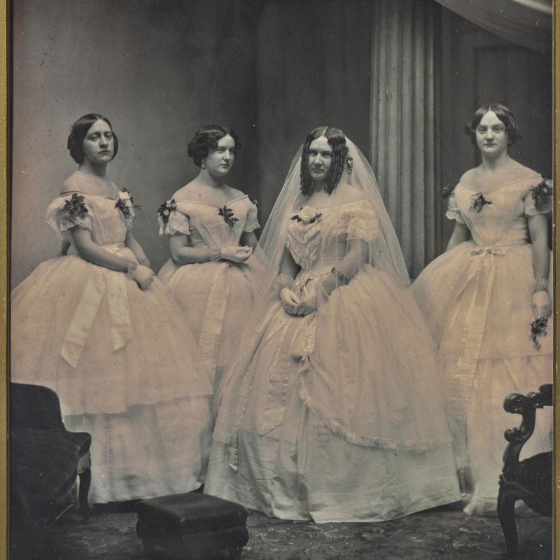 A Bride and Her Bridesmaids