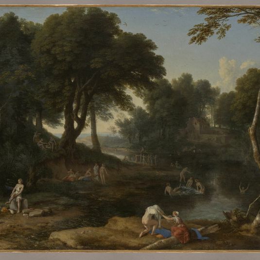 Landscape with bathers