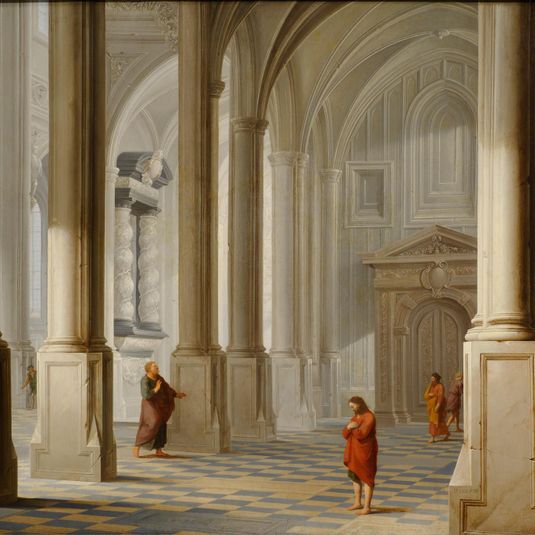 Church Interior with the Parable of the Pharisee and the Publican (Luke 18:9-14)