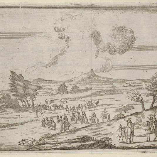 Following Francesco I d'Este's Example, His Troops Safely Pass Torrents During Extreme Weather, from L'Idea di un Principe ed Eroe Cristiano in Francesco I d'Este, di Modena e Reggio Duca VIII [...]