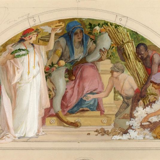 Wealth of the Soil (study for lunette, Old Senate Office Building)