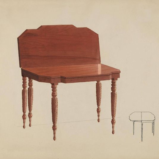 Mahogany Card Table