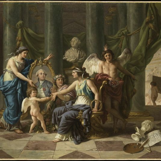 Allegory relating to the establishment of the Museum in the Grande Galerie of the Louvre
