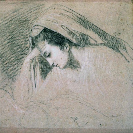 Study for the Head of the Virgin (in the Nativity)