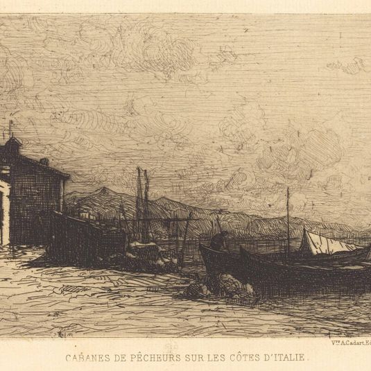 Cabanes de pecheurs sur les cotes d'Italie