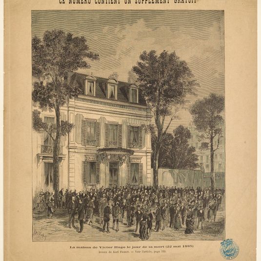 La maison de Victor Hugo le jour de sa mort (22 mai 1885)