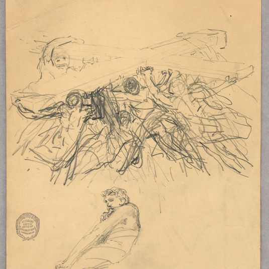 Sketch of Figures Bearing a Cross