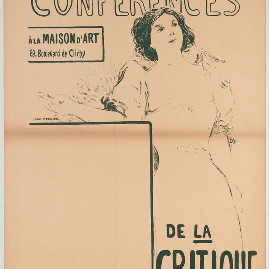 PROGRAMME/ DES/ CONFERENCES/ DE LA/ CRITIQUE/ A LA MAISON D'ART/ 69, Boulevard de Clichy