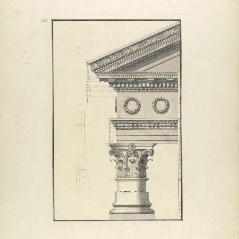 Details of a Corinthian Order from a Temple at Cnidus