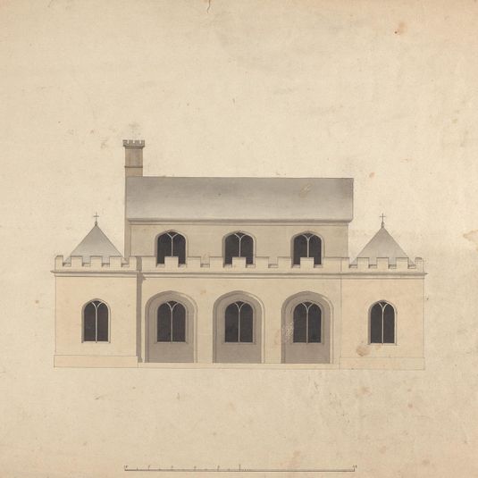 Cobham Hall, Kent: Elevation of Dairy