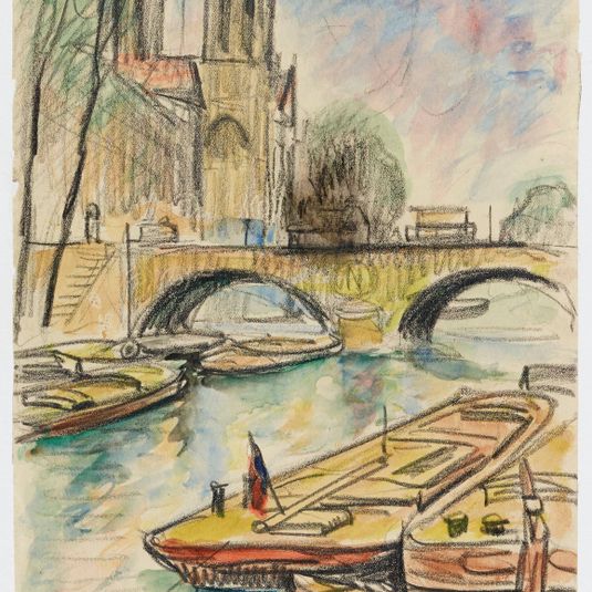 Notre-Dame et le pont Saint-Michel.