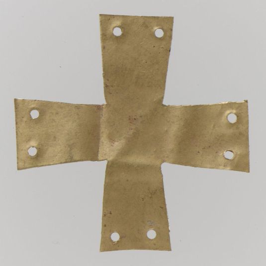 Gold Appliqué in the Form of a Cross