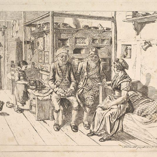 The Jewish Family Sitting Around the Stove