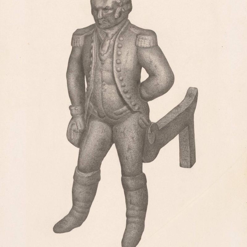Cast Iron Andiron