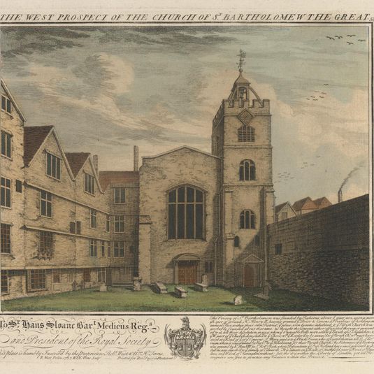 The West Prospect of the Church of St. Barts the Great