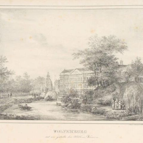 'Wolfenburg met een gedeelte der Willems Kazerne '