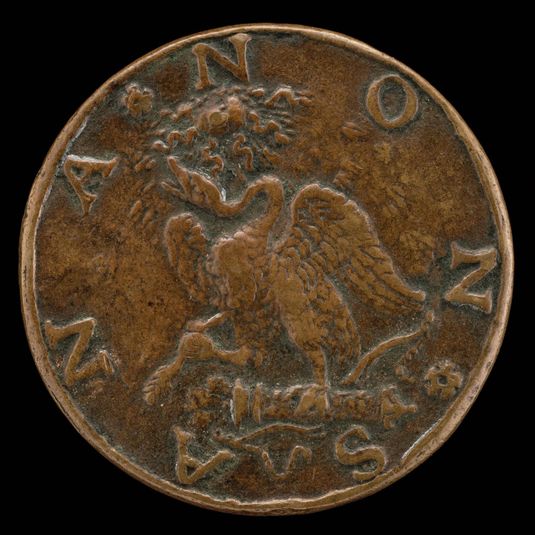 Swan Standing on a Bow and Quiver [reverse]
