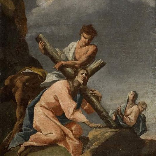 Christ falling under the Cross