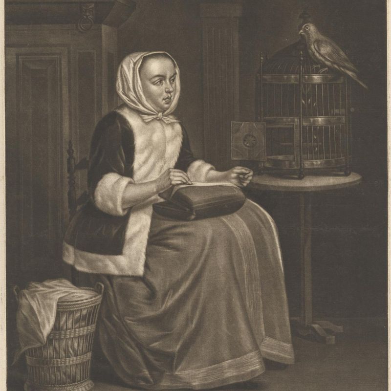 Woman Sewing