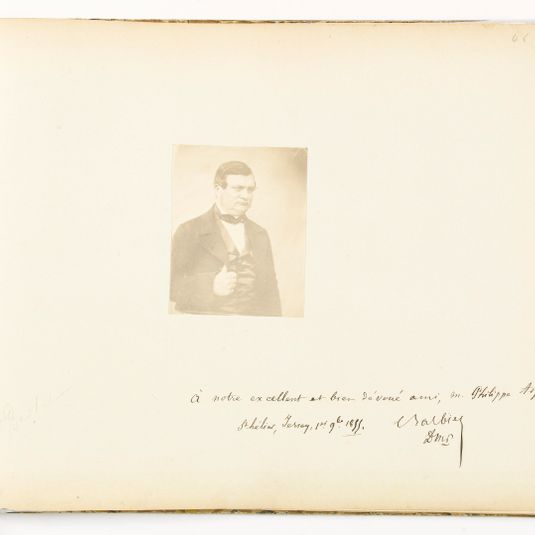 Album Asplet folio 46, le Dr Barbier avec dédicace à Philippe Asplet