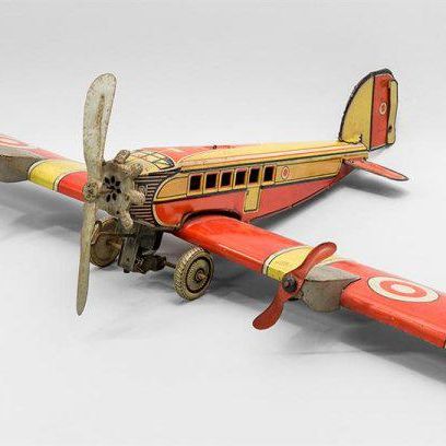 Tin Wind-Up Aeroplane