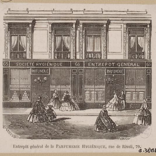 Entrepôt général de la Parfumerie Hygiénique, rue Rivoli, 79