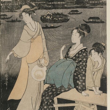【 50%off】¥367,440➔¥183,720 柿の絵画 Smartify | 喜多川歌麿画 柿捥ぎ