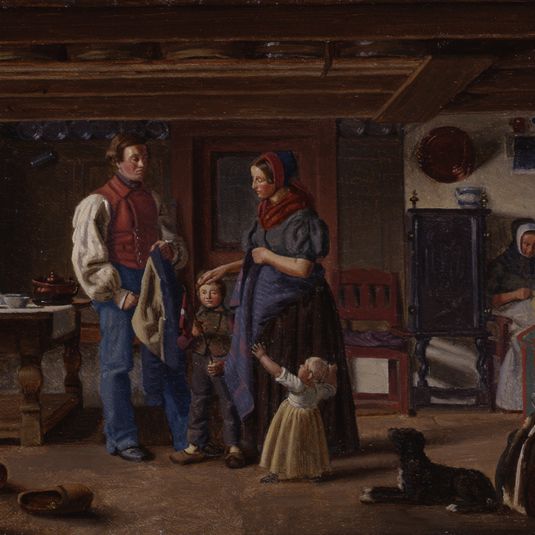 “The Reserve Soldier’s Parting from His Family.”