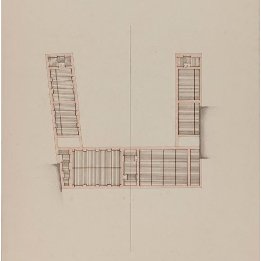 Caserne rue de Tournon : plan du plancher.