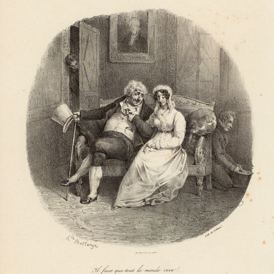 Planche nº 1 du cinquième Album lithographique, 1825.