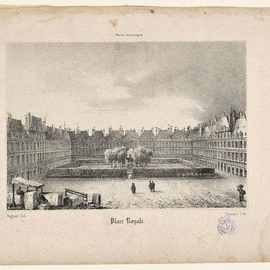 Paris historique. La Place royale