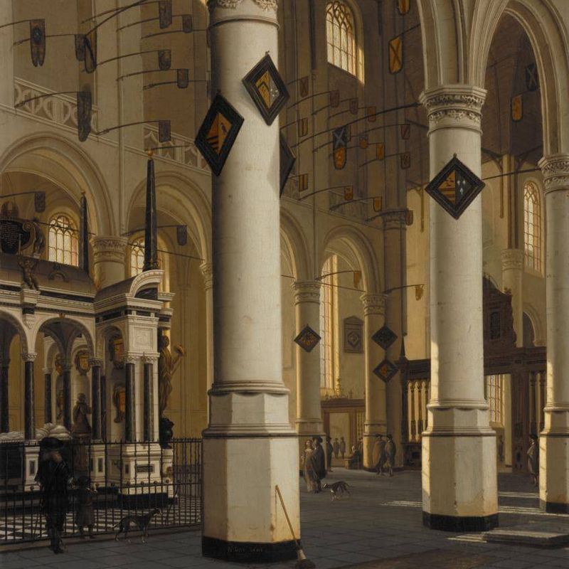 Interior of the New Church at Delft