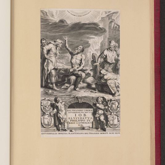 Title Page for Balthasar Cordier, Iob Elvcidatvs