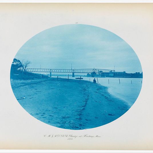 No. 185. Chicago, Milwaukee & St. Paul Rail Road Bridge at Hasting, Minnesota