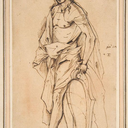 Standing Male Figure Supporting a Shield