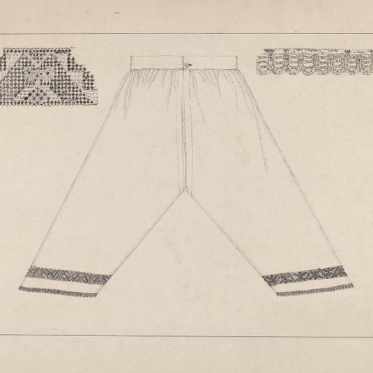 Drawers Trimmed w/ Drawnwork