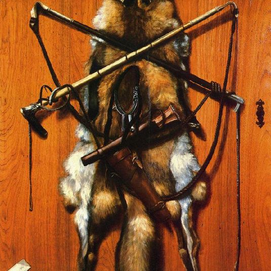 Still Life. Hunting Trophies - Red Fox Skin