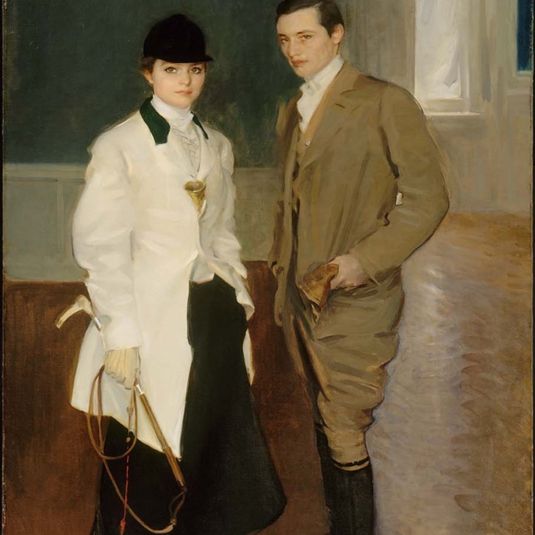 Brother and Sister: Charles Sumner Bird and His Sister Edith Bird (Mrs. Robert Bass)